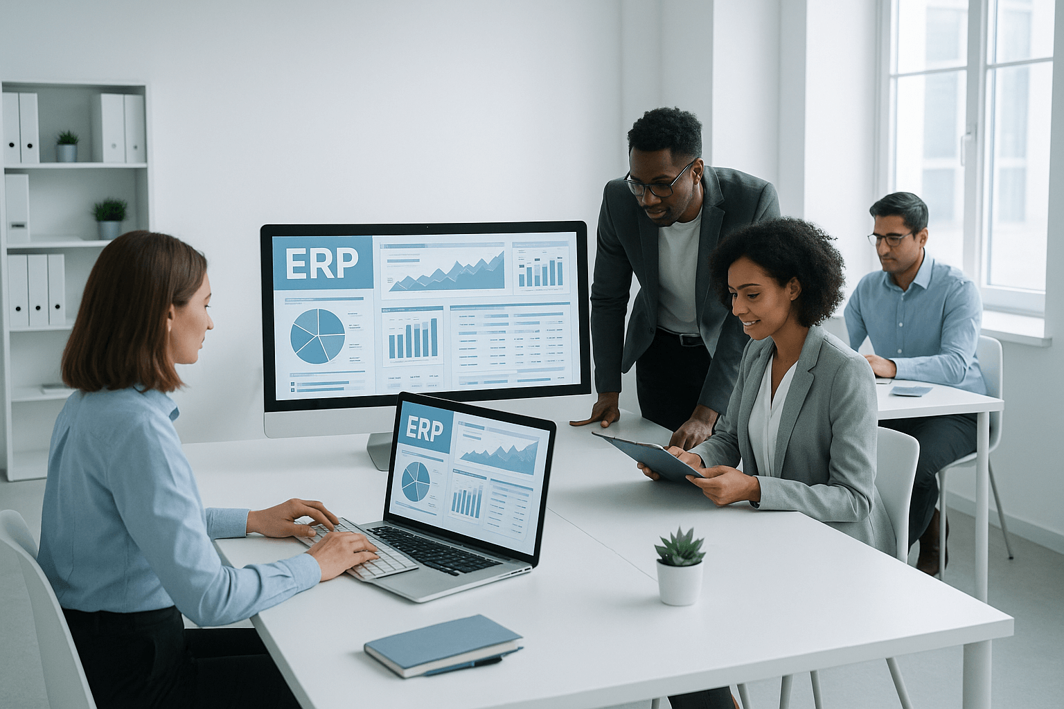 Nowoczesne biuro z systemem ERP